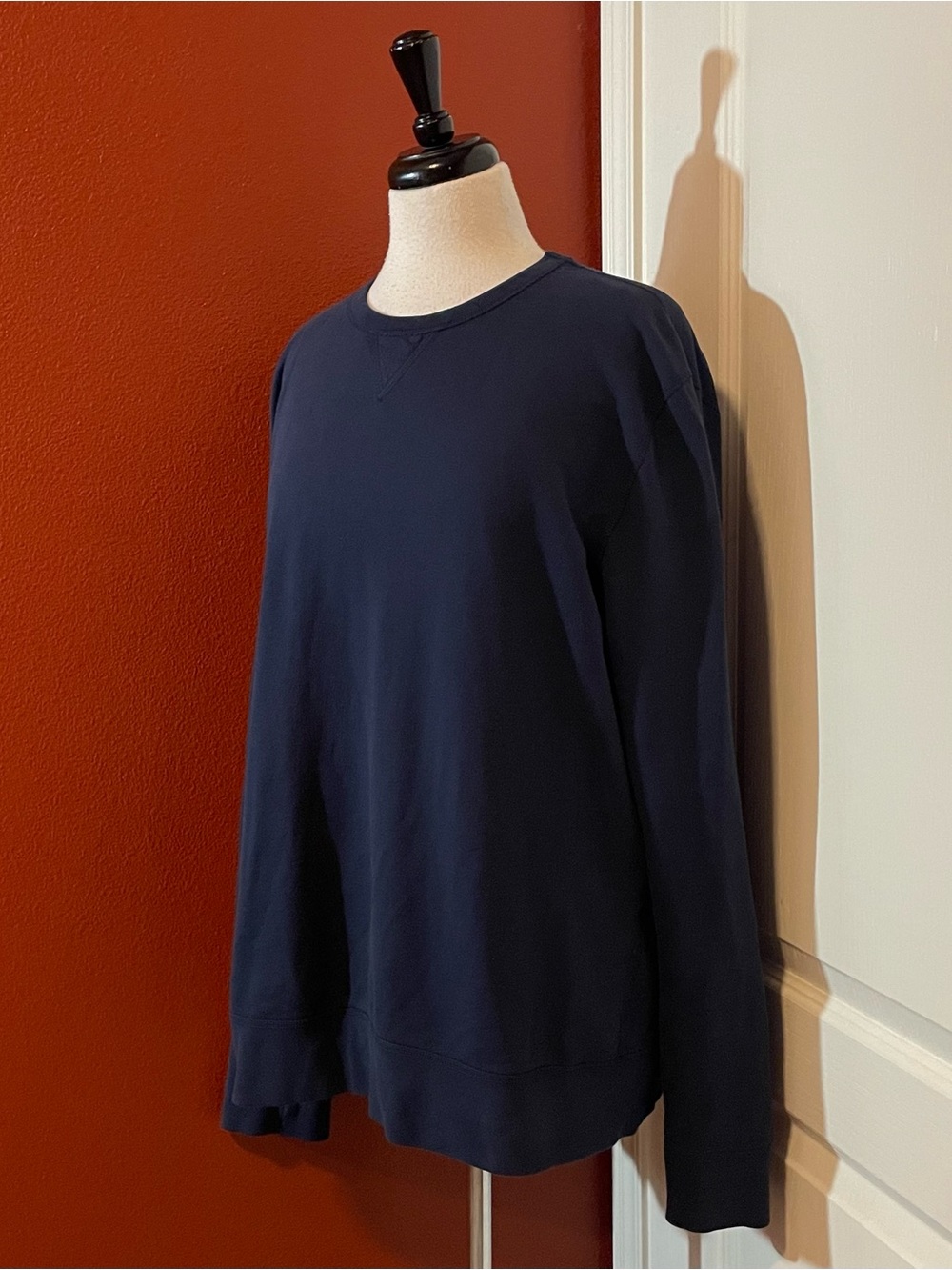 Flint‎ & Tinder Men’s The Reversible French Terry Navy Crewneck Sweatshirt